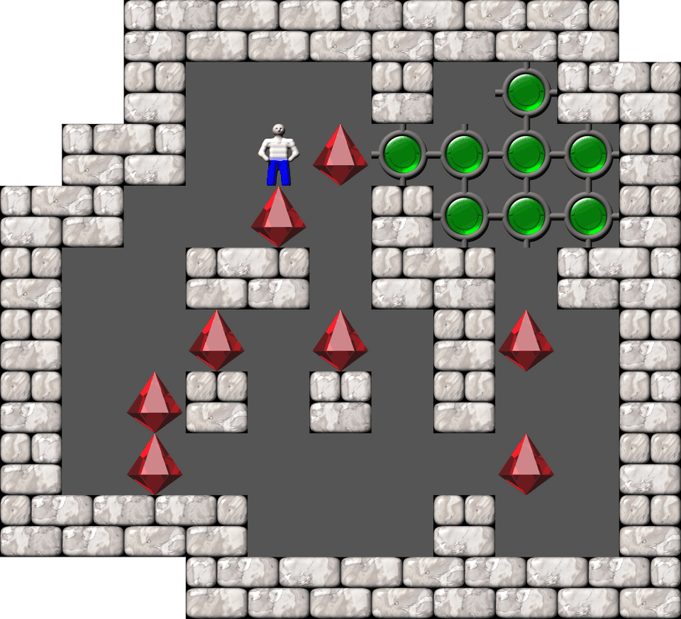 Sokoban Mass Remodel level 695